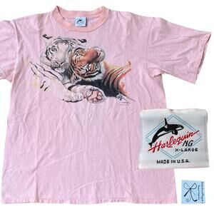 Harlequin NG 100% Cotton Two Tigers T-Shirt Sz XL